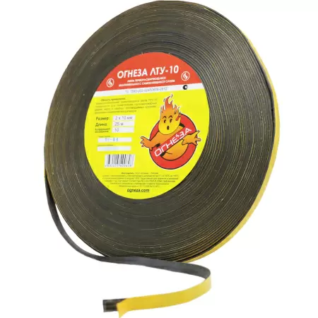 Лента термоуплотнительная ОГНЕЗА-ЛТУ 2х10м: купить оптом и в розницу в интернет магазине Сталь Крепеж - размеры, цены, характеристики. Лента термоуплотнительная ОГНЕЗА-ЛТУ 2х10м оптом и в розницу на сайте Сталь Крепеж